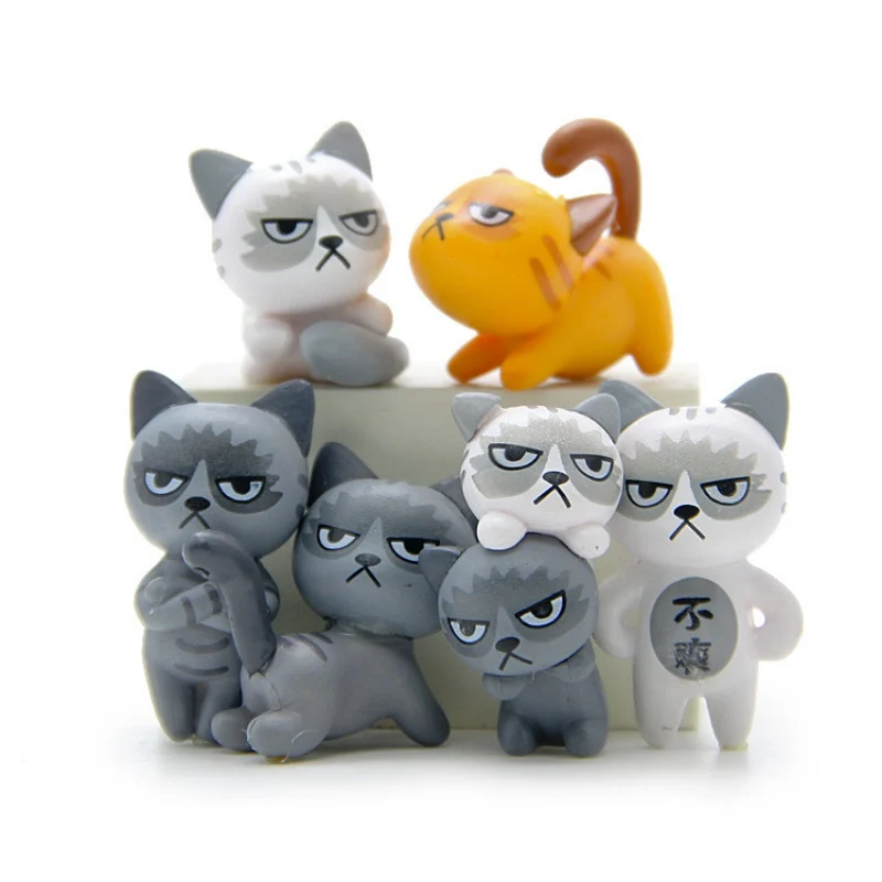 2019 6pcs/set Cute Kawaii Unhappy Cats Action Figure Toy For Children Baby Room Decoration Lovely Kids Gifts 3-4cm L1
2019 6pcs/set Cute Kawaii Unhappy Cats Action Figure Toy For Children Baby Room Decoration Lovely Kids Gifts 3-4cm L1