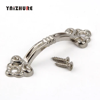 4Pcs 47*14mm Zinc Alloy Mini Drawer Handle Vintage Wooden Box Cabinet Storage Box Handle Silver Color
4Pcs 47*14mm Zinc Alloy Mini Drawer Handle Vintage Wooden Box Cabinet Storage Box Handle Silver Color