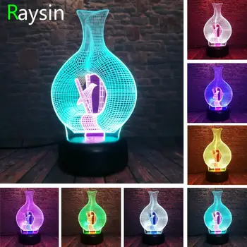Creative Bird in Flower Vase Cage 3D Dual-Mix-7-Color Chnage Auto Night Light LED Child Room Decor Teens Xmas Birthday Toy Gifts
Creative Bird in Flower Vase Cage 3D Dual-Mix-7-Color Chnage Auto Night Light LED Child Room Decor Teens Xmas Birthday Toy Gifts