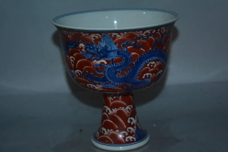 Antique MingDynasty(XUANDE:1396--1435) porcelain bowl,Dragon,red glaze&white and blue,Hand-painted crafts,Free shipping
Antique MingDynasty(XUANDE:1396--1435) porcelain bowl,Dragon,red glaze&white and blue,Hand-painted crafts,Free shipping