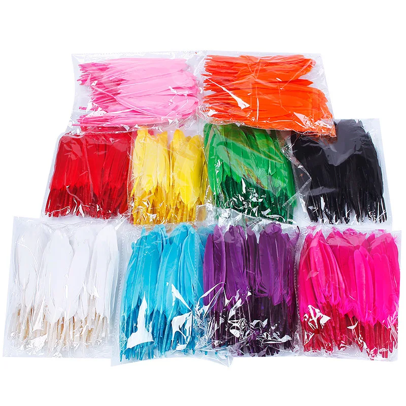 

Not Colorful But 10 Colors for Choosing Hot Pretty 100pcs/Pack Beautiful Home Decor Goose Feather 4-6 Inches 8-15 cm #65764