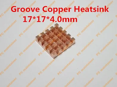 10pcs 17*17*4.0mm Ultra-thin Groove Copper Heatsink for RAM MOS Heat Sink Router fiber optic modem notebook radiator
10pcs 17*17*4.0mm Ultra-thin Groove Copper Heatsink for RAM MOS Heat Sink Router fiber optic modem notebook radiator