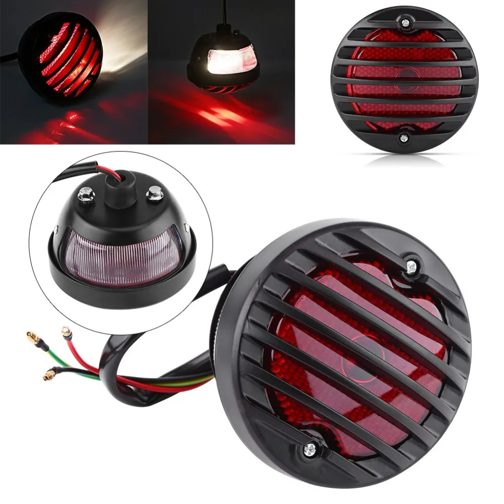 Black Round Motorcycle Tail Brake Light for Bobber Chopper Scooters ATV scooters motorcycles license plate light Taillight
Black Round Motorcycle Tail Brake Light for Bobber Chopper Scooters ATV scooters motorcycles license plate light Taillight