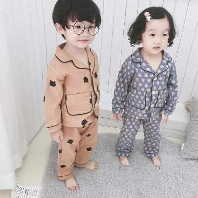 Kids Pajama Sets Children Cotton Sleepwear Clothes Boys Girls Casual Printed Turn-down Collar Homewear Nightwear 2 3 4 5 6 Years
Kids Pajama Sets Children Cotton Sleepwear Clothes Boys Girls Casual Printed Turn-down Collar Homewear Nightwear 2 3 4 5 6 Years