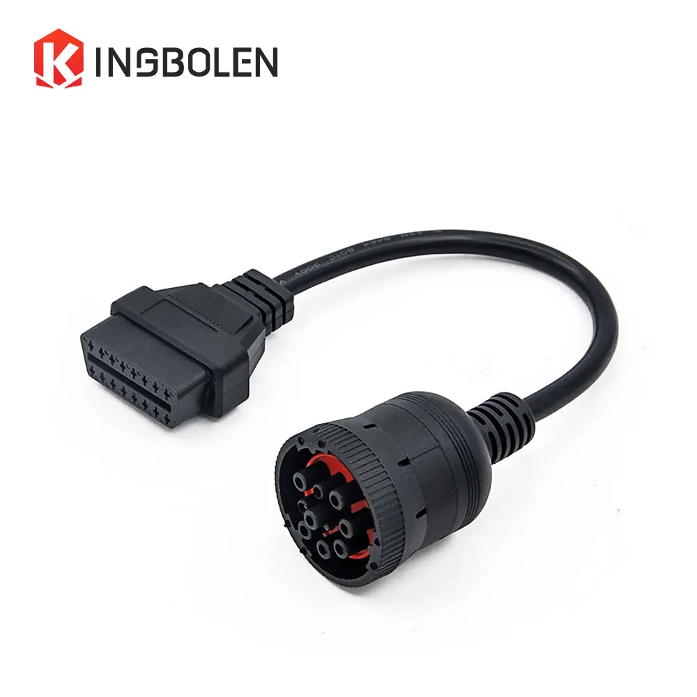 Deutsch J1939 9pin to 16pin Truck Cable J1939 9 pin to OBDII/OBD2 16 PIN Female diagnosctic tool connector
Deutsch J1939 9pin to 16pin Truck Cable J1939 9 pin to OBDII/OBD2 16 PIN Female diagnosctic tool connector