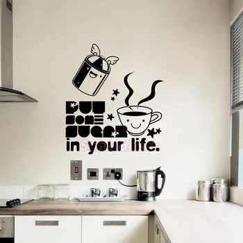 Stickers Muraux Pour Cuisine Sugar Removable Wall Art Wall Decor Kitchen Coffee Shop Wall DecalPoster Home Decor 58cm x 66cm
Stickers Muraux Pour Cuisine Sugar Removable Wall Art Wall Decor Kitchen Coffee Shop Wall DecalPoster Home Decor 58cm x 66cm