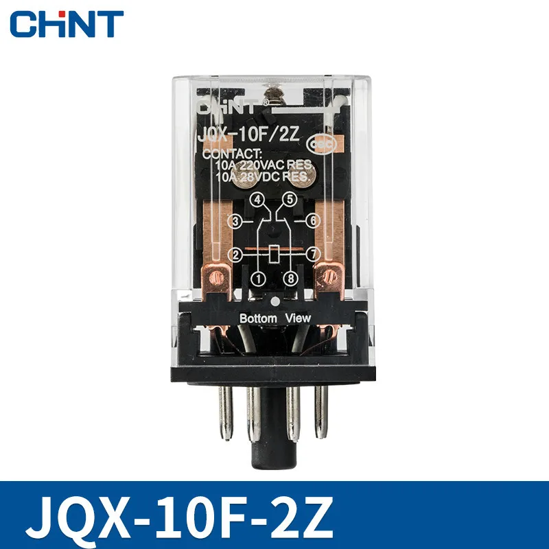 CHINT Electromagnetic Relay Small-sized Middle Relay 220V Bring Lamp Width 8 Foot JQX-10F 10A 24V 12V
CHINT Electromagnetic Relay Small-sized Middle Relay 220V Bring Lamp Width 8 Foot JQX-10F 10A 24V 12V