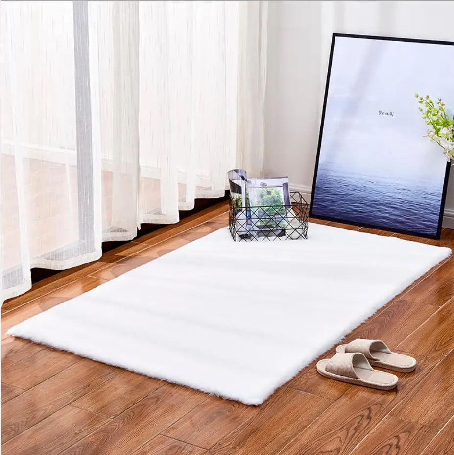 Luxury Rectangle Square Soft Artificial Imitate Rabbit's Hair Fluffy Area Rug White Fur Carpet Shaggy short Hair Solid Mat Home
Luxury Rectangle Square Soft Artificial Imitate Rabbit's Hair Fluffy Area Rug White Fur Carpet Shaggy short Hair Solid Mat Home