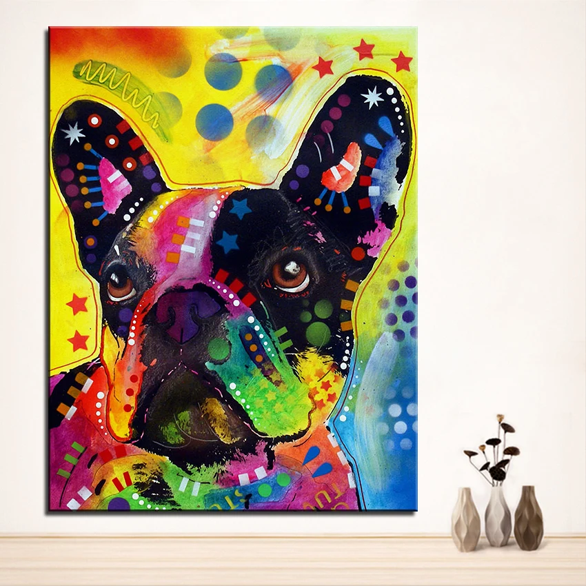 Large size Print Oil Painting Wall painting french bulldog Home Decorative Wall Art Picture For Living Room paintng No Frame
Large size Print Oil Painting Wall painting french bulldog Home Decorative Wall Art Picture For Living Room paintng No Frame