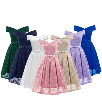 Girls Lace Dress Shoulderless Elegant Graduation Evening Children Party Dress Long Host Costume Formal Teenage Girls Clothing M
Girls Lace Dress Shoulderless Elegant Graduation Evening Children Party Dress Long Host Costume Formal Teenage Girls Clothing M
