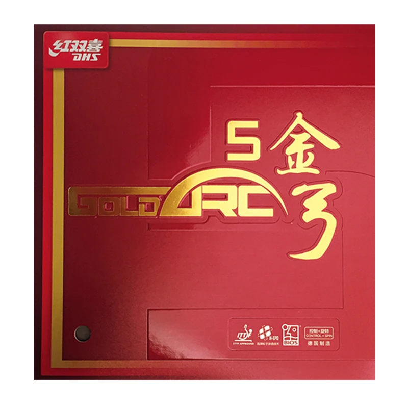 Original New DHS GoldArc 5 Gold Arc Table Tennis Rubber Ping Pong Sponge Made in Germany ITTF Approved
Original New DHS GoldArc 5 Gold Arc Table Tennis Rubber Ping Pong Sponge Made in Germany ITTF Approved