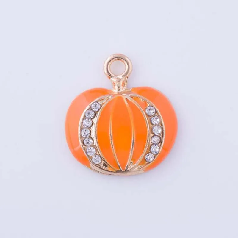 Newest ! 21mm*19mm 30pcs/lot All Enamel Small Charm Pumpkin Pendants With Rhinestone
Newest ! 21mm*19mm 30pcs/lot All Enamel Small Charm Pumpkin Pendants With Rhinestone
