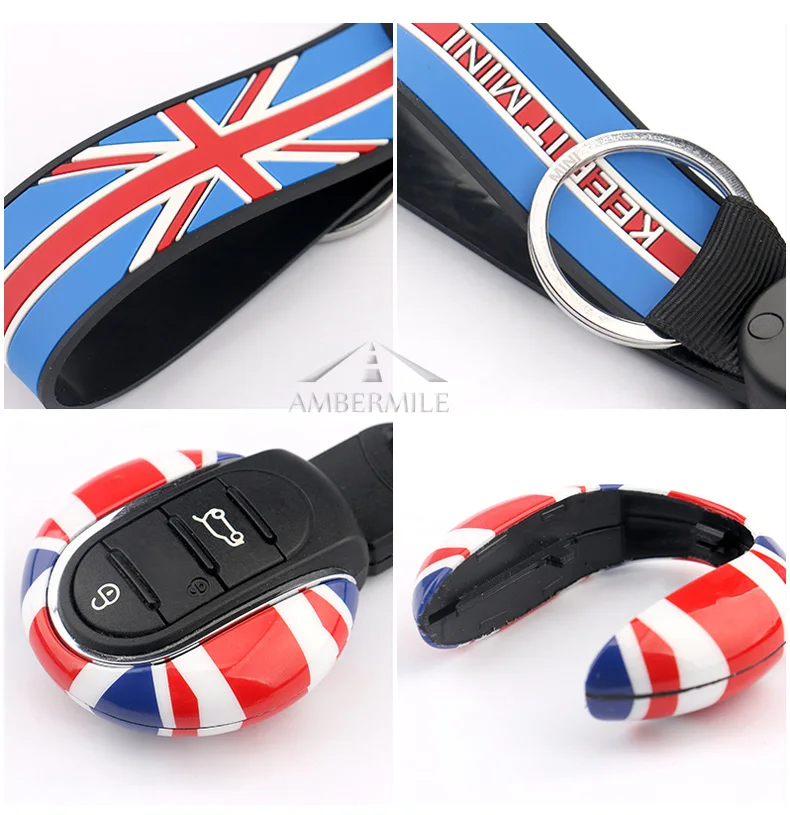 Car Key Shell Cover Protector Case Keychain for Mini Cooper JCW F57 F56 F55 F54 F60 Countryman Accessories Car Styling (5)
