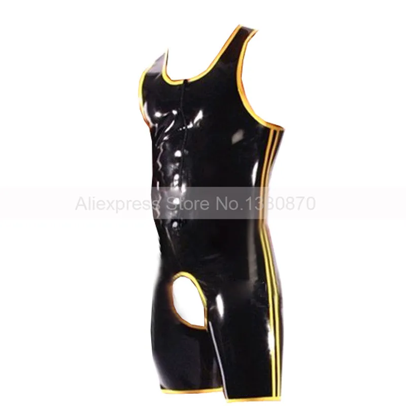 Sleevess Latex Male Catsuit Rubber Crotch Open Bodysuit with Front Zip Handmade Plus Size Custom Made S-LCM058
Sleevess Latex Male Catsuit Rubber Crotch Open Bodysuit with Front Zip Handmade Plus Size Custom Made S-LCM058