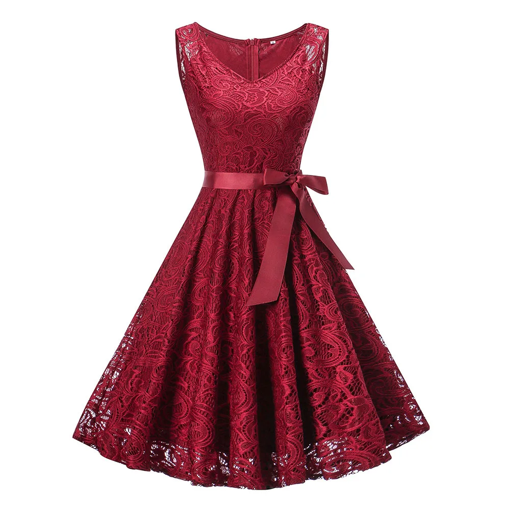 Women Vintage Elegant Laides Dresses Sleeveless Formal Ladies Wedding Bridesmaid Casual Female Lace Long Dresses robe femme ete
Women Vintage Elegant Laides Dresses Sleeveless Formal Ladies Wedding Bridesmaid Casual Female Lace Long Dresses robe femme ete
