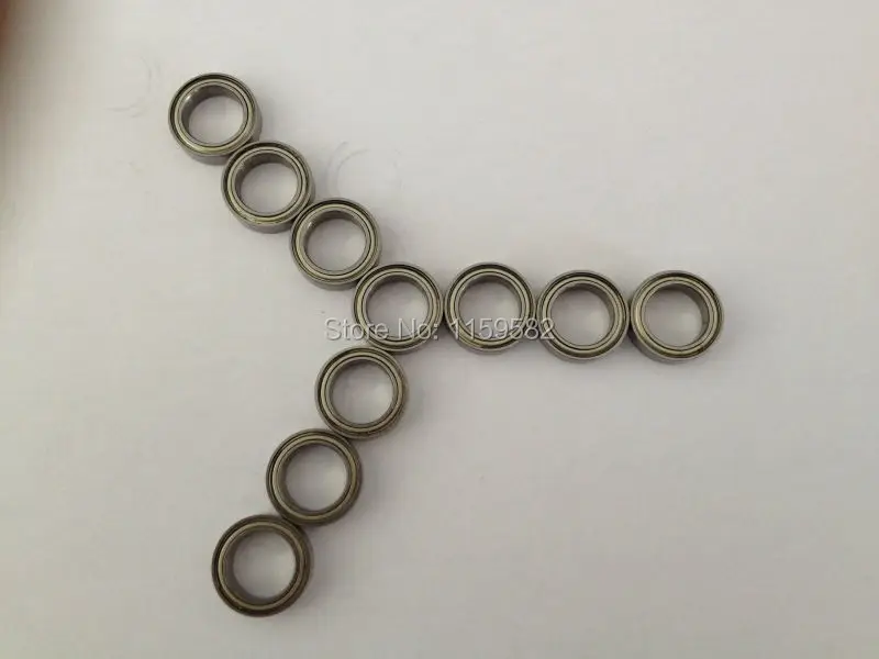 10 R168ZZ 1//4/"x 3//8/"x 1//8/" R168Z inch Miniature Ball Radial Ball Bearings