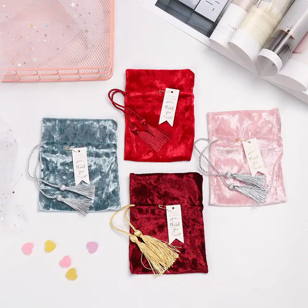 velvet bag red velvet bags drawstring gift bags candy pouches