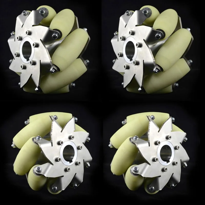 Фото Набор колес 150 кг промышленные колеса 6 дюймов с 8 полиуретановыми роликами