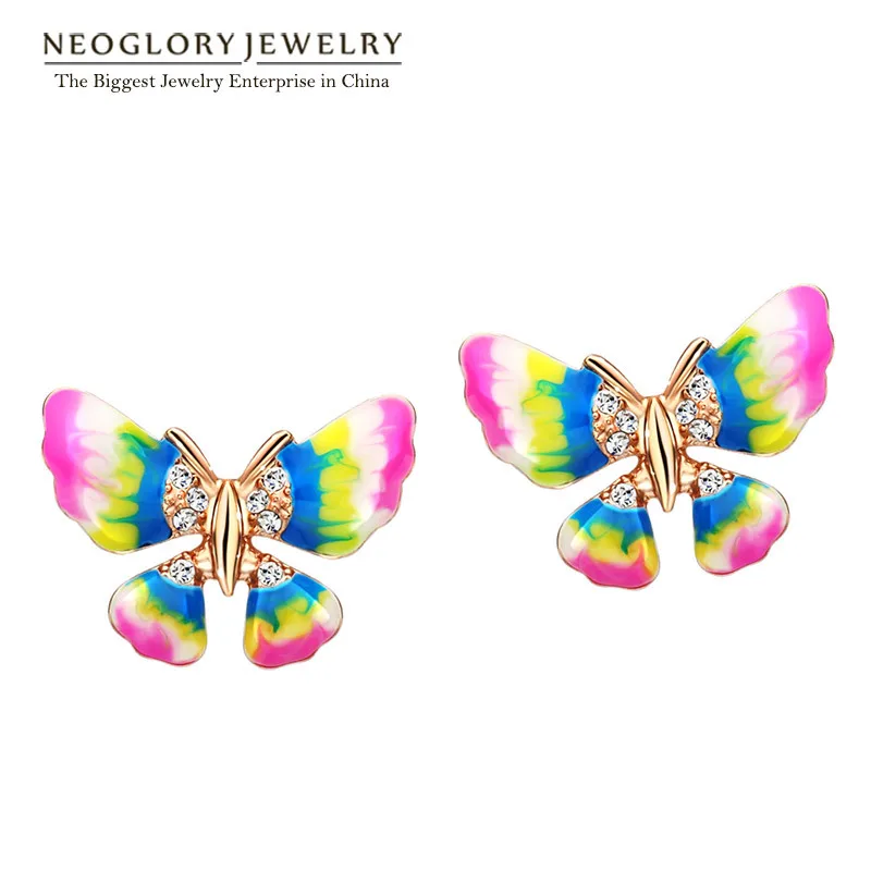 Neoglory Rhinestone Enamel Rose Gold Color Animal Butterfly Fashion Stud Earrings Women Jewelry 2018 New ENA1 EA1JS6 But-e
Neoglory Rhinestone Enamel Rose Gold Color Animal Butterfly Fashion Stud Earrings Women Jewelry 2018 New ENA1 EA1JS6 But-e