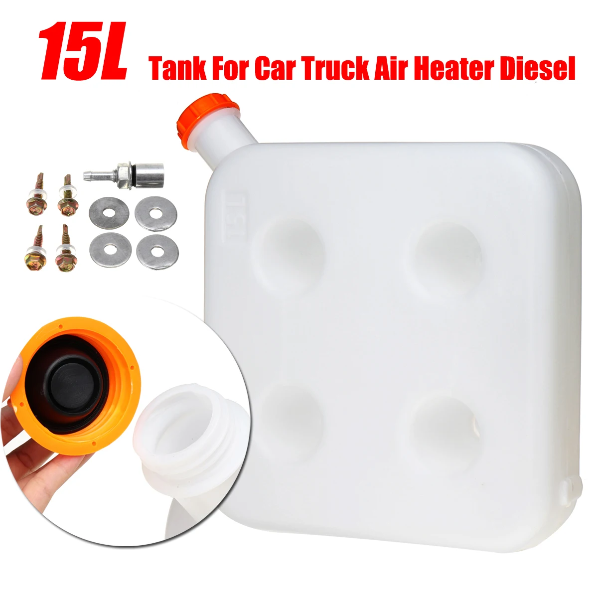 Car Heater Accessories Parking Heater 15L Plastic Fuel Oil Gasoline Tank for MotorHome Trucks Diesels Air Heater
Car Heater Accessories Parking Heater 15L Plastic Fuel Oil Gasoline Tank for MotorHome Trucks Diesels Air Heater