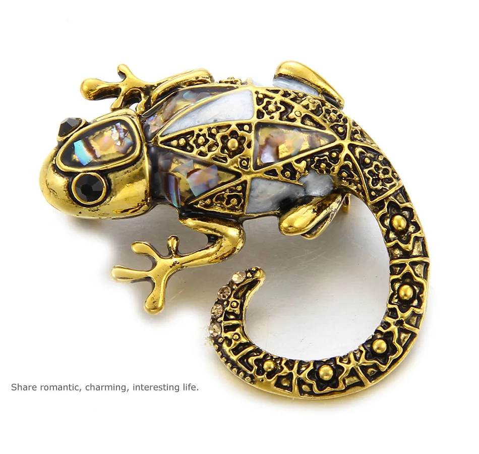 "BigLiz" - Beautiful Lizard brooch 5