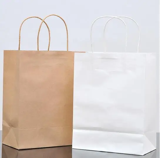 10PCS kraft white paper bag with handle/ 33*25*12CM Multifunction wedding gift bag/Fashion clothes shoes paper bags
10PCS kraft white paper bag with handle/ 33*25*12CM Multifunction wedding gift bag/Fashion clothes shoes paper bags