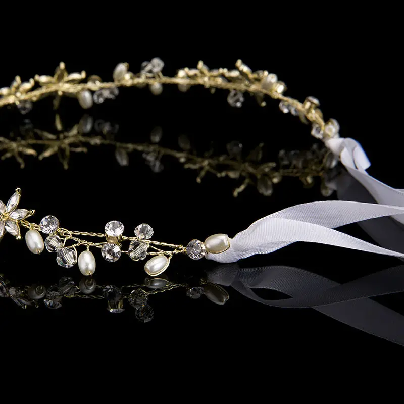 Flower Crystal Pearl Hairband (1)