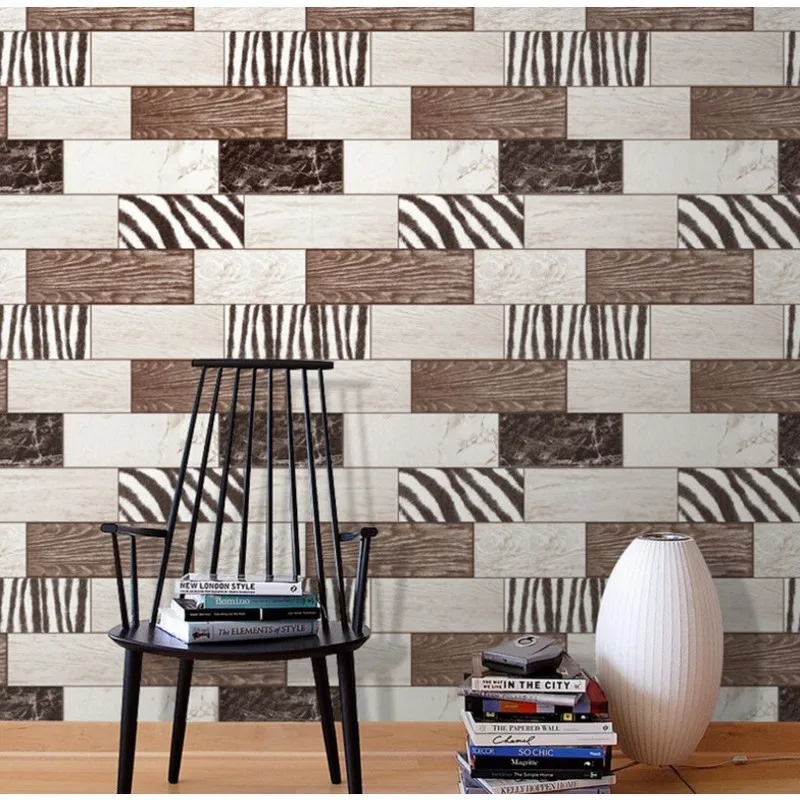 Free Shipping Modern leopard wood grain personalized living room TV background wallpaper clothing shop grid brick wallpaper
Free Shipping Modern leopard wood grain personalized living room TV background wallpaper clothing shop grid brick wallpaper