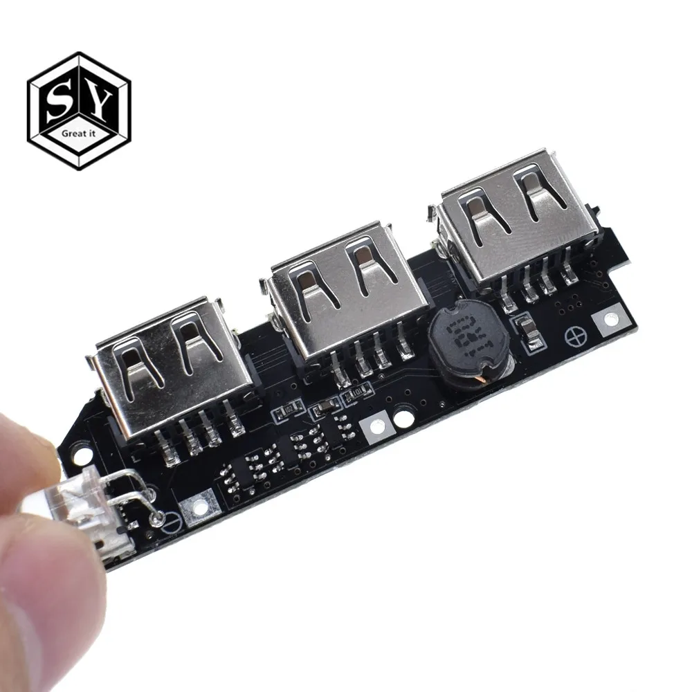 GREAT IT 5V 2.1A 3 USB Power Bank Battery Charger Module Circuit Board Step Up Boost DIY
GREAT IT 5V 2.1A 3 USB Power Bank Battery Charger Module Circuit Board Step Up Boost DIY