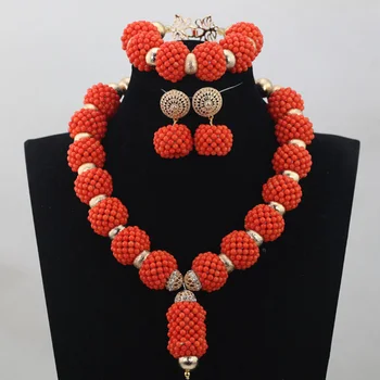 New Style Orange Coral Beads Jewelry sets Nigerian African Wedding Bridal/Women Beads Necklace Jewelry Sets Free Shipping CJ814
New Style Orange Coral Beads Jewelry sets Nigerian African Wedding Bridal/Women Beads Necklace Jewelry Sets Free Shipping CJ814