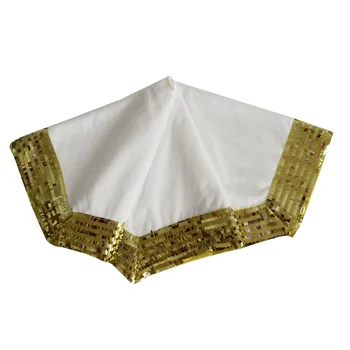 Extra Large 36"/50" Christmas Tree Skirt white Velvet fabric with Gold Sequin Sparkle Glitter Border Hexagon design
Extra Large 36"/50" Christmas Tree Skirt white Velvet fabric with Gold Sequin Sparkle Glitter Border Hexagon design