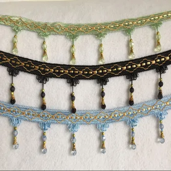 Curtain African Lace Accessories Tassel Fringe Trim pumpkin Crystal Bead Ribbon For Drapery Sewing Decoration 7.2CM 12Meter/Lot
Curtain African Lace Accessories Tassel Fringe Trim pumpkin Crystal Bead Ribbon For Drapery Sewing Decoration 7.2CM 12Meter/Lot