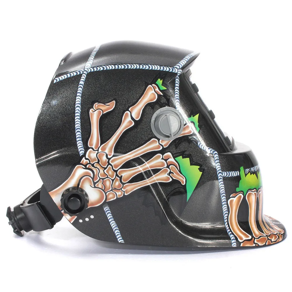 Skull Solar Auto Darkening MIG MMA Electric Welding Mask/Helmet/welder Cap/Welding Lens for Welding Machine
Skull Solar Auto Darkening MIG MMA Electric Welding Mask/Helmet/welder Cap/Welding Lens for Welding Machine