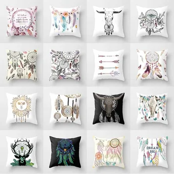 Feather Dream Catcher Pattern Pillow Case Peach Skin Cushion Cover Home Sofa Car Cafe Decor Bed Decorative
Feather Dream Catcher Pattern Pillow Case Peach Skin Cushion Cover Home Sofa Car Cafe Decor Bed Decorative