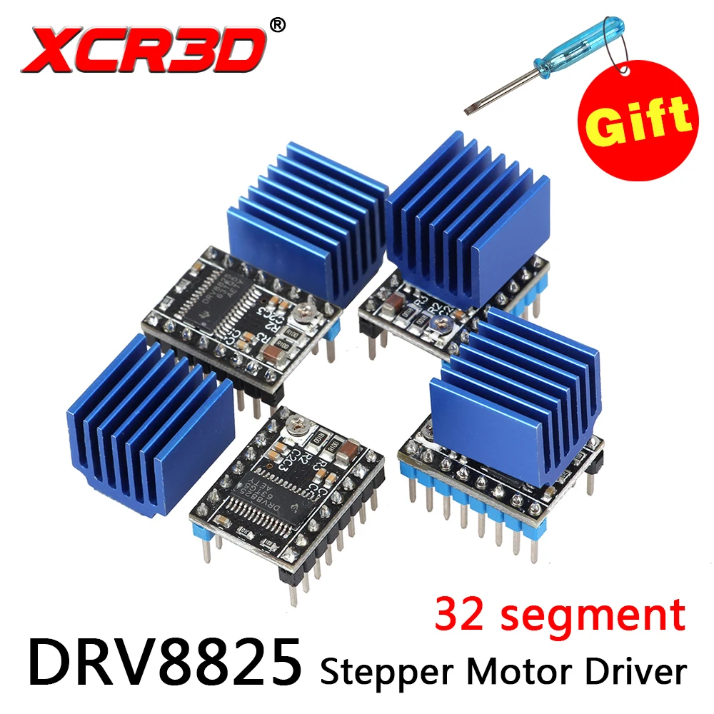 XCR3D Upgrade stable edition MKS DRV8825 Stepper Motor Driver 4-layer substrate ultra quiet driver Controll 32 Subdivisions
XCR3D Upgrade stable edition MKS DRV8825 Stepper Motor Driver 4-layer substrate ultra quiet driver Controll 32 Subdivisions