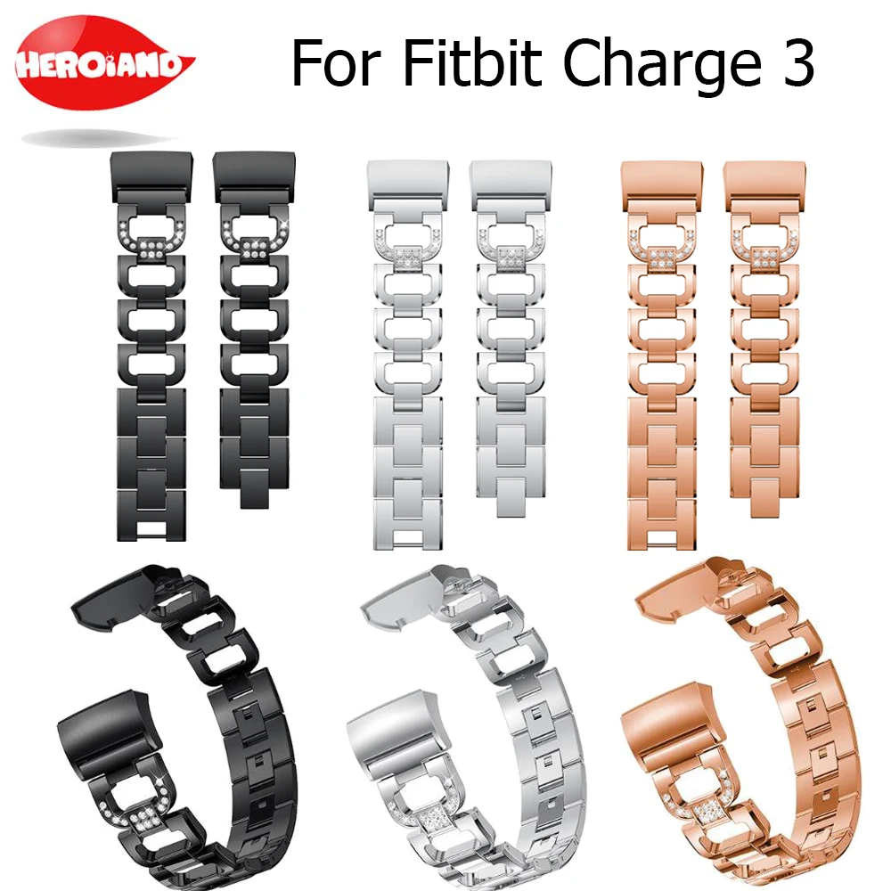 D Shape Crystal Stainless Steel Alloy Bangle strap Replacement Metal Bracelet Adjustable Fitbit charge 3 Bands with Rhinestone
D Shape Crystal Stainless Steel Alloy Bangle strap Replacement Metal Bracelet Adjustable Fitbit charge 3 Bands with Rhinestone