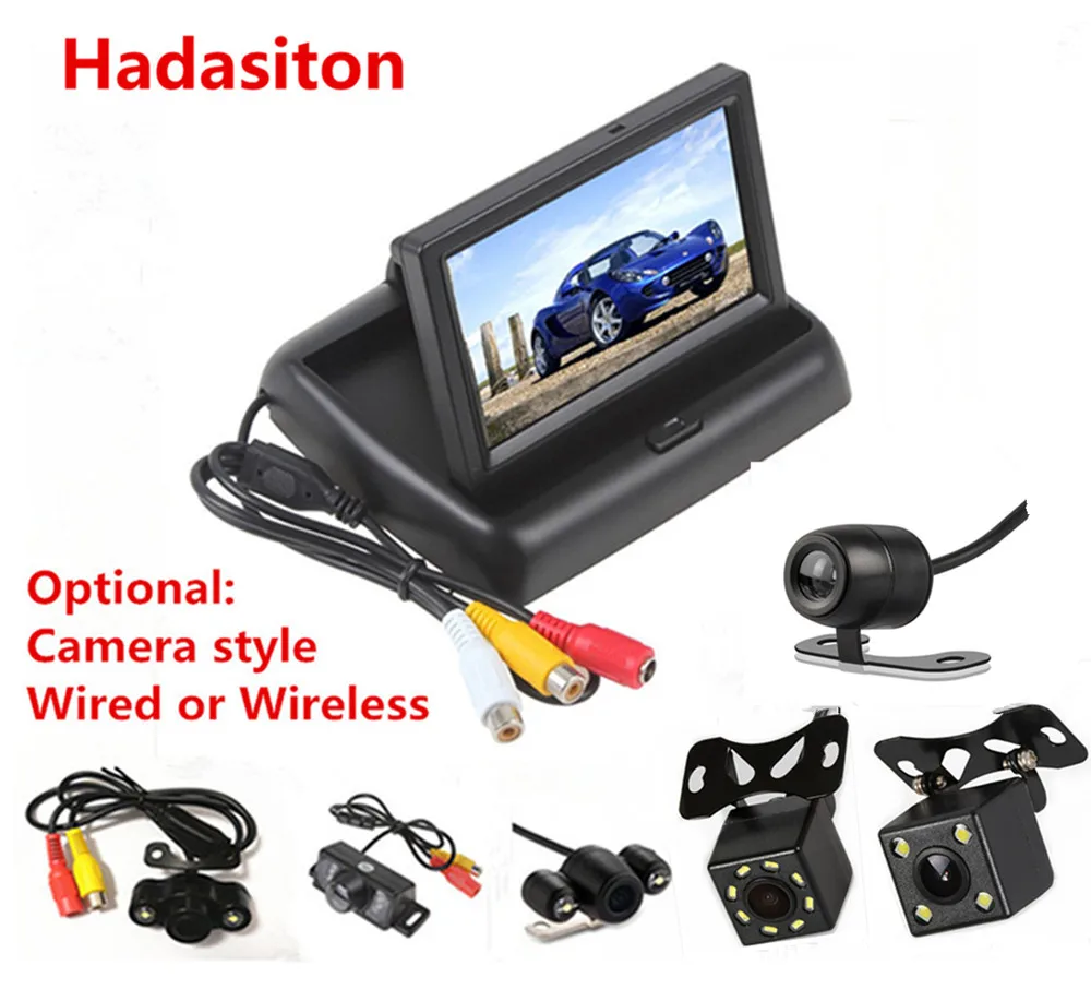 4.3 inch TFT LCD screen Car Monitor Car Rearview Reverse Parking Monitor with 2-channel Video Input,Camera optional
4.3 inch TFT LCD screen Car Monitor Car Rearview Reverse Parking Monitor with 2-channel Video Input,Camera optional