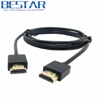 OD 4mm super soft standard HDMI 1.4 male to HDMI male HDTV Cable for PC Laptop Macbook Apple TV 1.5m
OD 4mm super soft standard HDMI 1.4 male to HDMI male HDTV Cable for PC Laptop Macbook Apple TV 1.5m