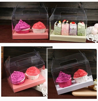 Clear window cup cake Doughnut Macaron Box,Transparent Box bags with handle,Cupcake Bakery Macaron Packaging Boxes 50pcs/lot
Clear window cup cake Doughnut Macaron Box,Transparent Box bags with handle,Cupcake Bakery Macaron Packaging Boxes 50pcs/lot