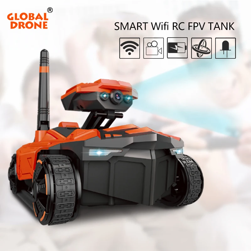 Global Drone RC Tank WiFi Phone Control by Iphone Android Robot with Camera 4CH APP Mini WIFI RC Tank Car Video with FPV Camera
Global Drone RC Tank WiFi Phone Control by Iphone Android Robot with Camera 4CH APP Mini WIFI RC Tank Car Video with FPV Camera