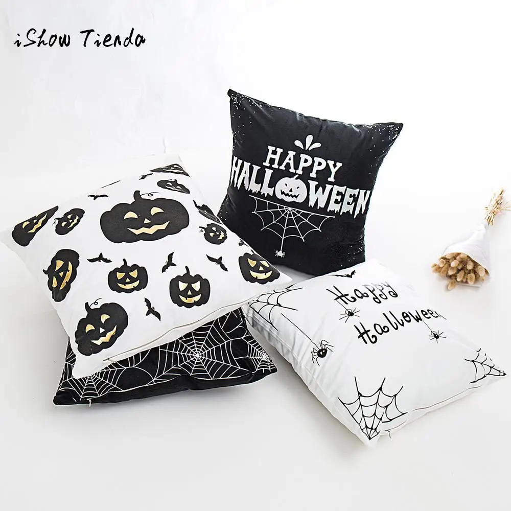 Happy Halloween Pillow Cushion Cover Cases Polyester Home Decor Pumpkin ghosts housse de coussin almofada party supplies
Happy Halloween Pillow Cushion Cover Cases Polyester Home Decor Pumpkin ghosts housse de coussin almofada party supplies
