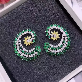 L3.6 * W3 cm AAA cubic zirconia brand unique curve snail shaped flower stud earrings for women fashion party accessories brincos
L3.6 * W3 cm AAA cubic zirconia brand unique curve snail shaped flower stud earrings for women fashion party accessories brincos