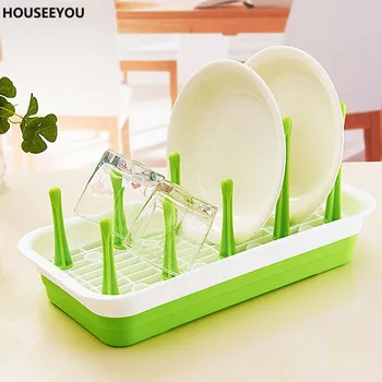 Kitchenware Drainer Shelf Collapsible Dish Storage Tray Plastic Rack Set Drying Utensil Dish Dryer Kitchen Storage Supplies
Kitchenware Drainer Shelf Collapsible Dish Storage Tray Plastic Rack Set Drying Utensil Dish Dryer Kitchen Storage Supplies