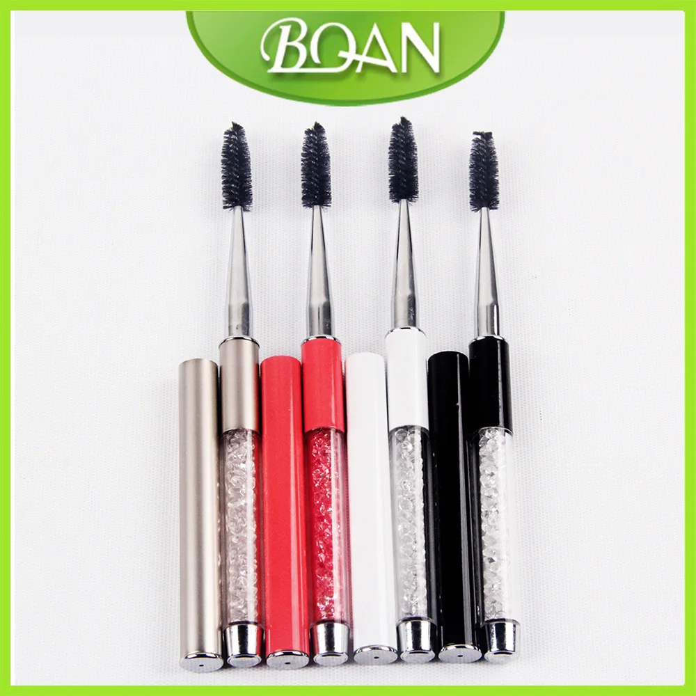4 Color Eyelashes Brush Eyebrow Comb beauty cosmetic brush eyebrow makeup brushes Long Fake Mascara with Rhinestone Handle
4 Color Eyelashes Brush Eyebrow Comb beauty cosmetic brush eyebrow makeup brushes Long Fake Mascara with Rhinestone Handle