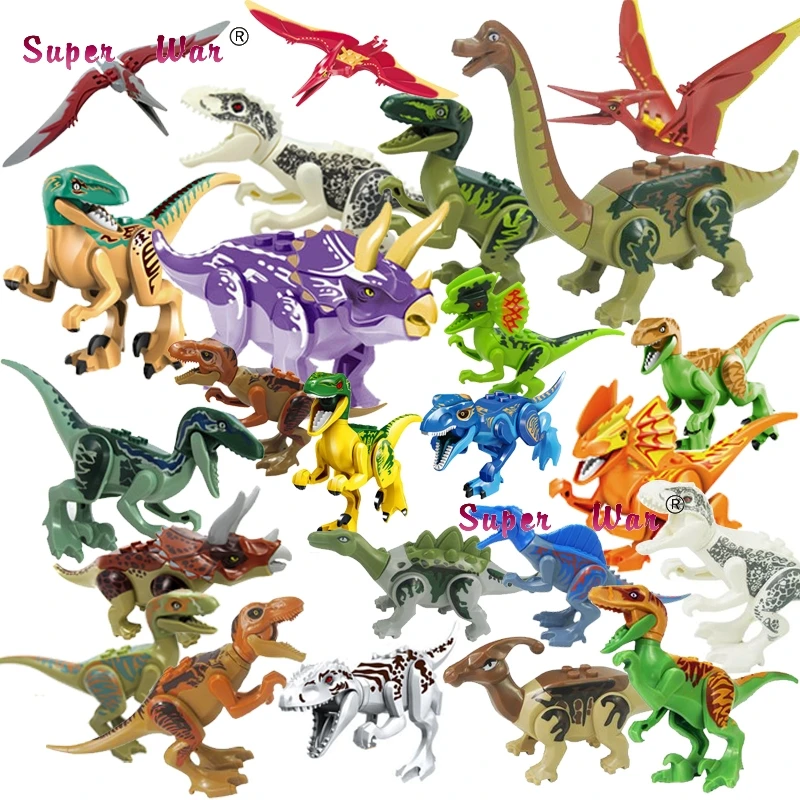 1pcs Jurassic World Tyrannosaurus Rex Carnotaurus Interbreed Rex Dinosaur Animal Building Blocks toys for children
1pcs Jurassic World Tyrannosaurus Rex Carnotaurus Interbreed Rex Dinosaur Animal Building Blocks toys for children