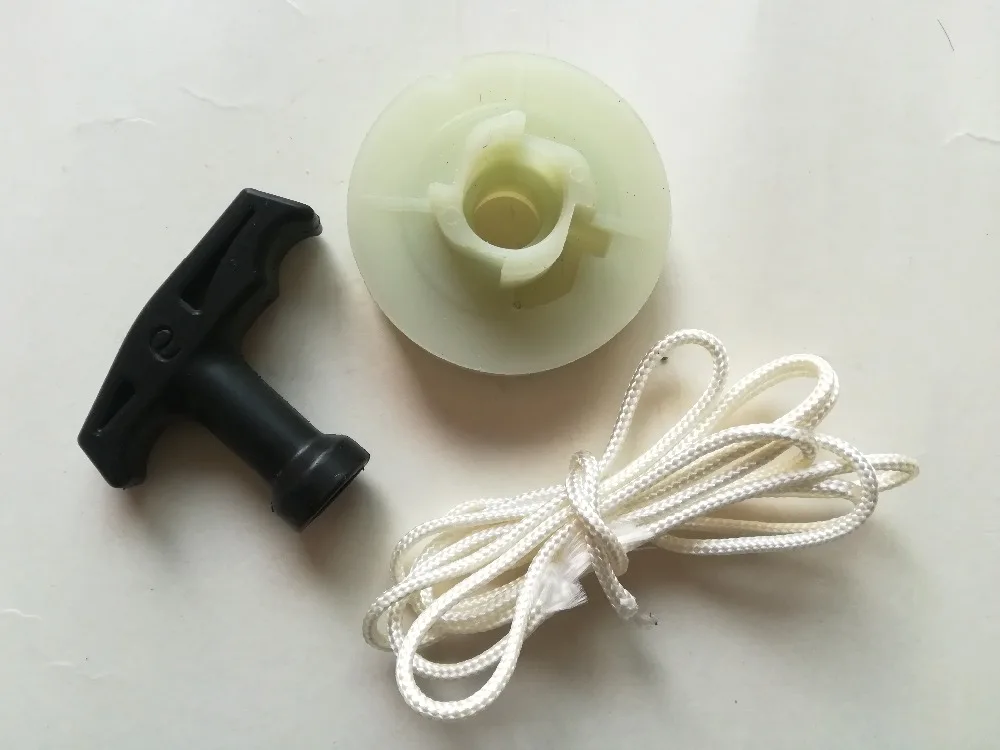 STARTER PULLEY and Starter Grip with rope SET for CHINESE CHAINSAW 4500 5200 5800 45CC 52CC 58CC
STARTER PULLEY and Starter Grip with rope SET for CHINESE CHAINSAW 4500 5200 5800 45CC 52CC 58CC