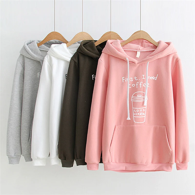 2018 New Women Hoodies Cotton Hooded Harajuku Sweet Hoodies Cute Pleated Long Sleeve Coffee Print Hoodies #2893
2018 New Women Hoodies Cotton Hooded Harajuku Sweet Hoodies Cute Pleated Long Sleeve Coffee Print Hoodies #2893