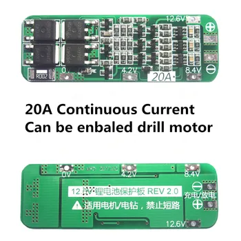 3S 20A Li-ion Lithium Battery 18650 Charger PCB BMS Protection Board 12.6V Cell Module For Drill Motor
3S 20A Li-ion Lithium Battery 18650 Charger PCB BMS Protection Board 12.6V Cell Module For Drill Motor
