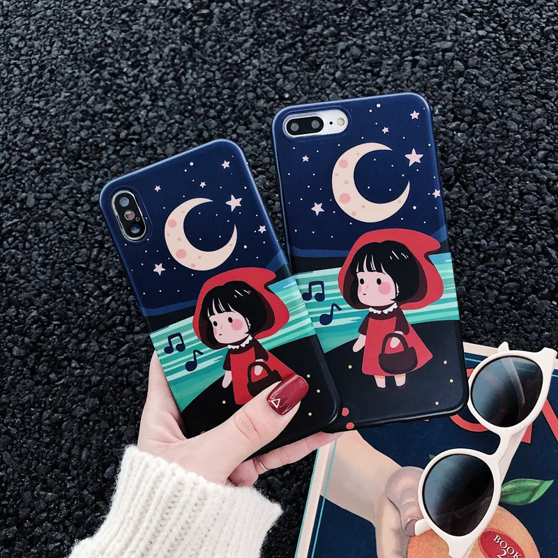 Cartoon Moon Red Dress Hat Girl IMD Soft Silicone Phone Case for Apple iPhone 6 6S 7 8 Plus X XS XR XS MAX Cover Coque
Cartoon Moon Red Dress Hat Girl IMD Soft Silicone Phone Case for Apple iPhone 6 6S 7 8 Plus X XS XR XS MAX Cover Coque