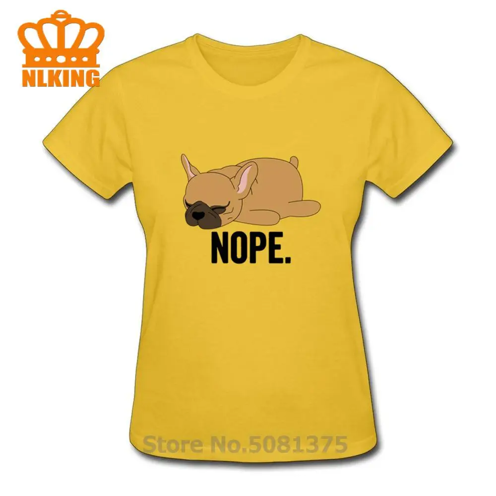 Nope Not Today Letter Print T Shirt Women Short Sleeve O Neck Tshirt Summer Fawn Lazy French Bulldog T-Shirt Top Camisetas Mujer
Nope Not Today Letter Print T Shirt Women Short Sleeve O Neck Tshirt Summer Fawn Lazy French Bulldog T-Shirt Top Camisetas Mujer
